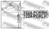 FEBEST 1224-PORRH Track Control Arm